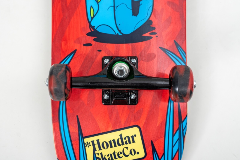 Skate Montado Hondar Iniciante Srie Jungle Vermelho